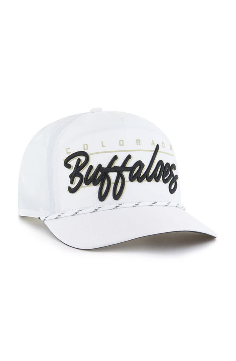 '47 Men's '47 White Colorado Buffaloes Condor Hitch brrr° Adjustable Hat, Alternate, color, 