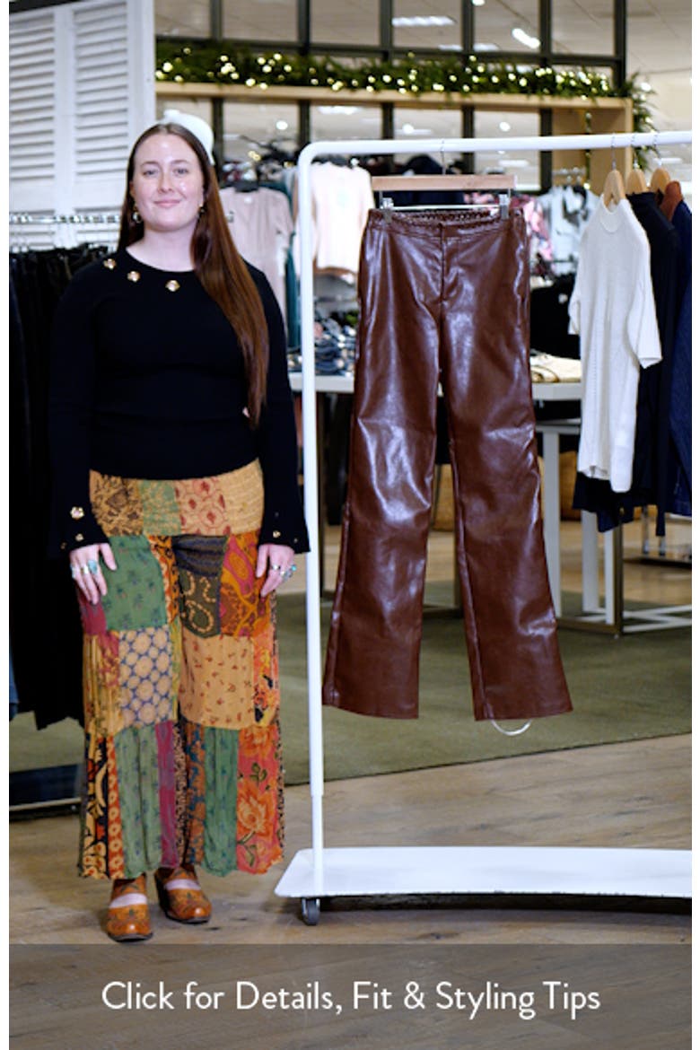 Adara Faux Leather Pants video