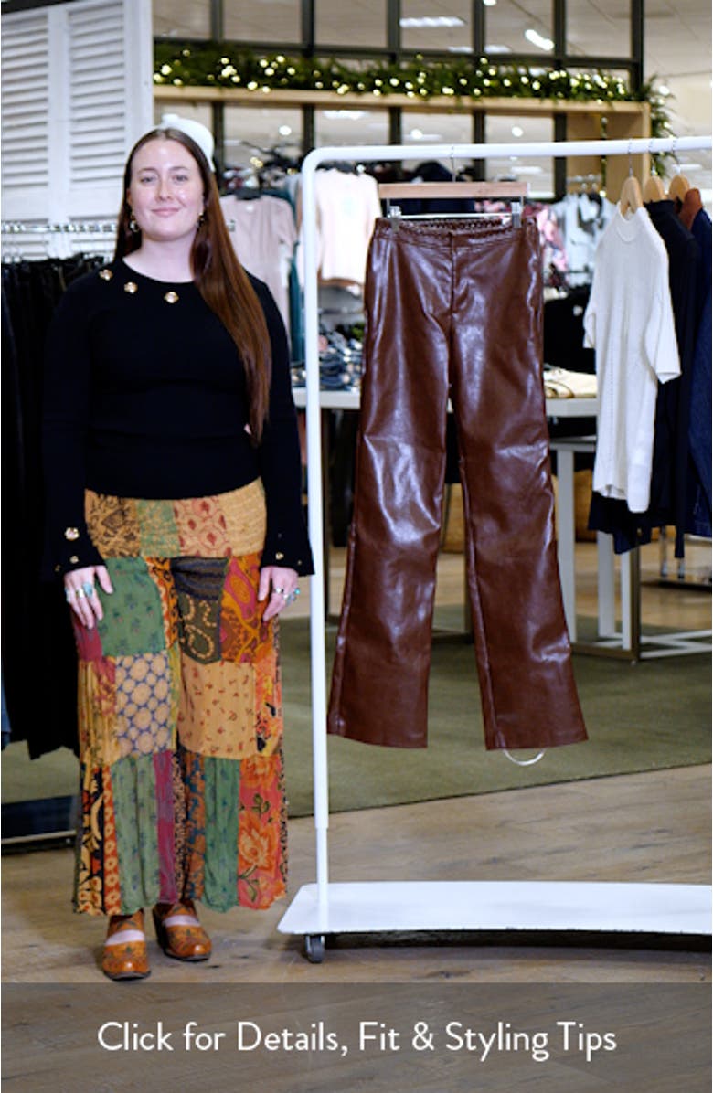 Adara Faux Leather Pants, sales video thumbnail
