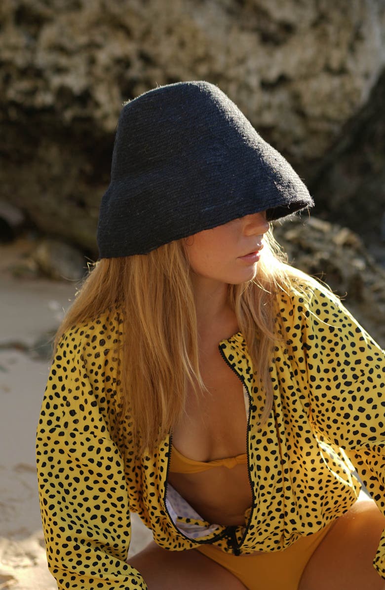 BRUNNA.CO The Naomi  Jute  Straw Hat, Alternate, color, Black