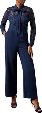 Coast Lace Tie Neck Jumpsuit