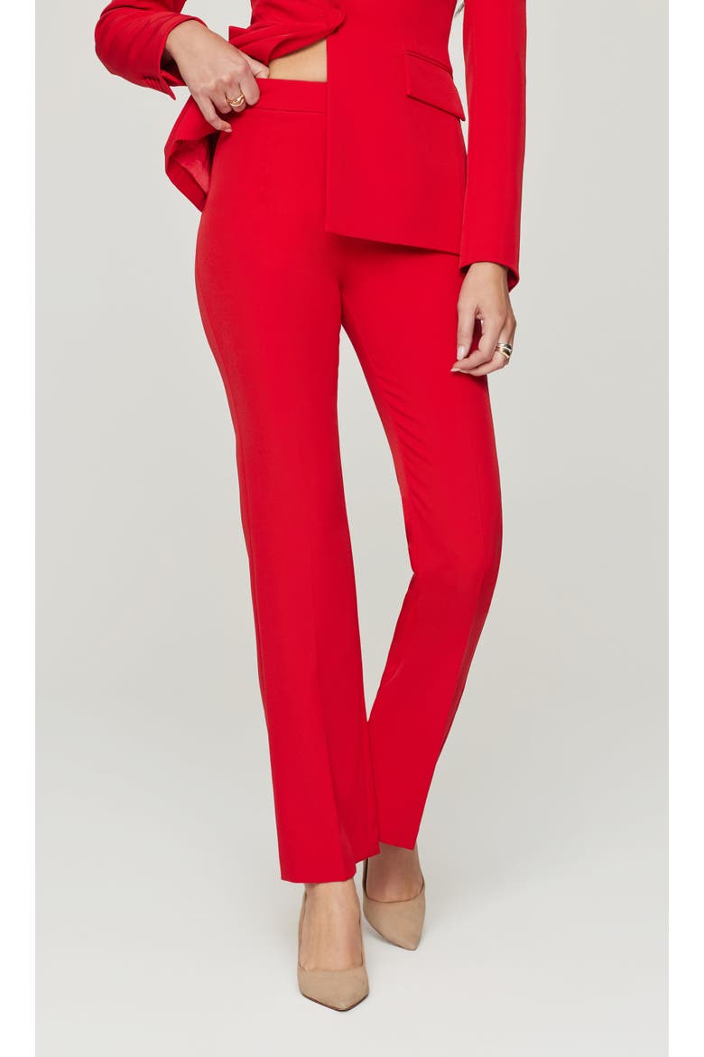 Nellie Crepe Pants, Alternate, color, Red