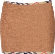 Burberry x Hunza G Devyn 2-in-1 Swim Skirt/Tube Top & Matching Scrunchie Set