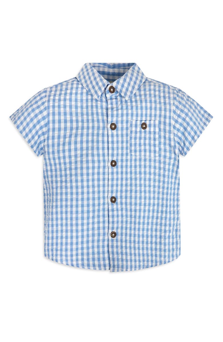 JOJO MAMAN BEBE Gingham Check Shirt & Shorts Set, Alternate, color,