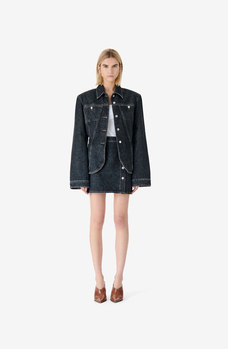 IRO Iloan Denim Jacket, Alternate, color, Steel Denim