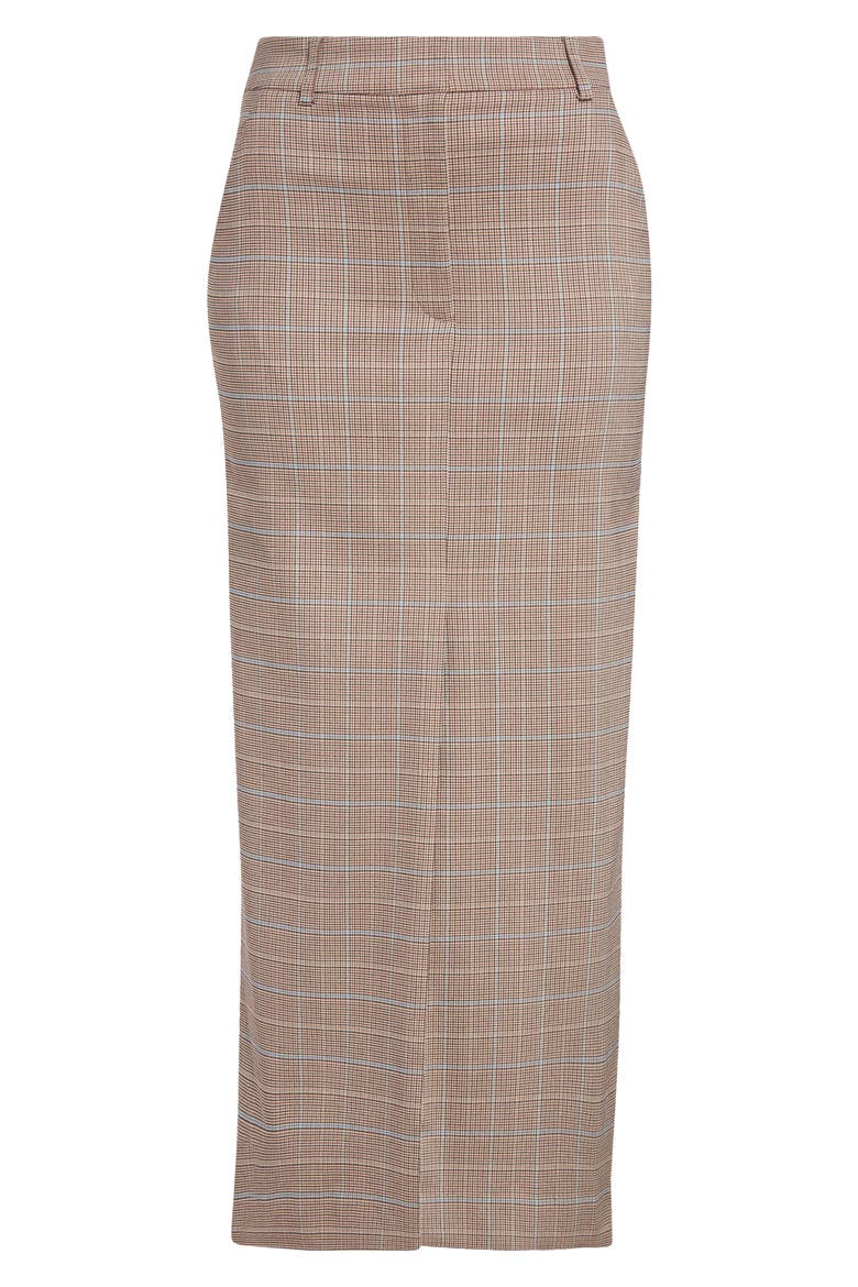 Maxine Plaid Midi Skirt, Alternate, color, HAZELNUT MULTI