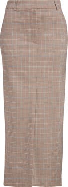 Veronica Beard Maxine Plaid Midi Skirt
