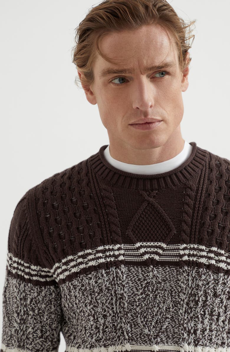 Brunello Cucinelli Cable knit sweater, Alternate, color, 