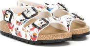 Master of Arts Mickey Cartoon Print Sandals