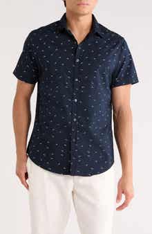 DENIM AND FLOWER Bird Cotton Blend Button-Up Shirt