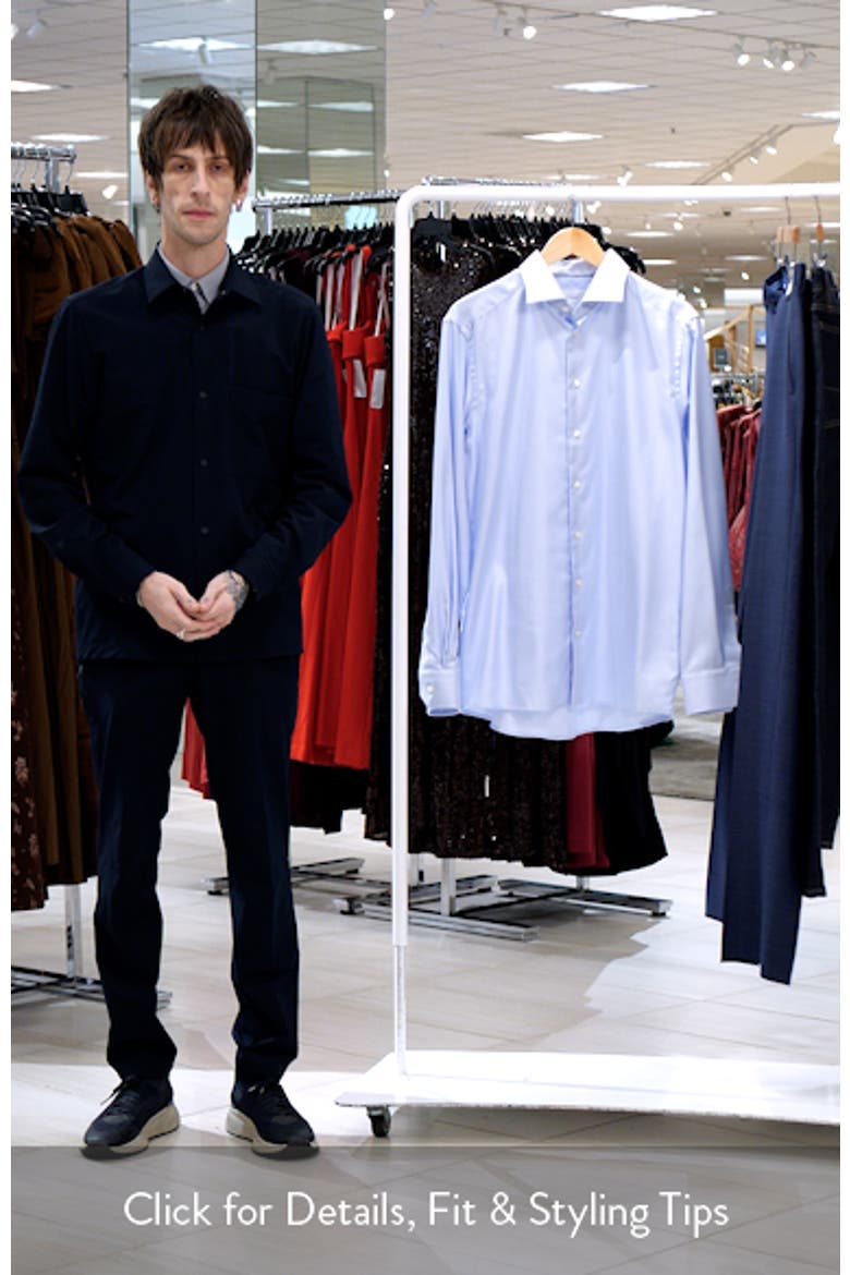 Contemporary Fit Herringbone Cotton Shirt video