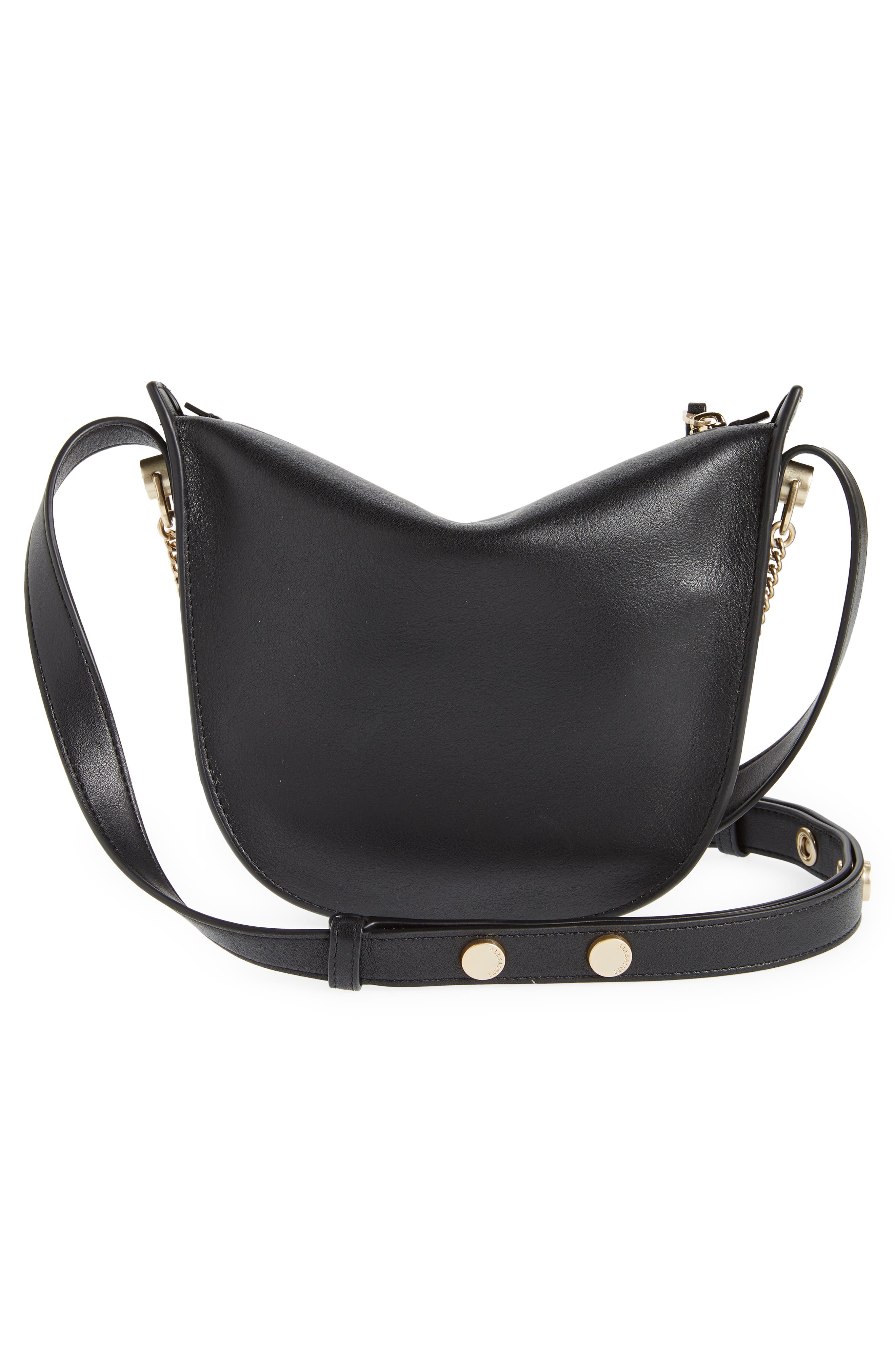 AllSaints Josephine Leather Crossbody Bag, Alternate, color, 