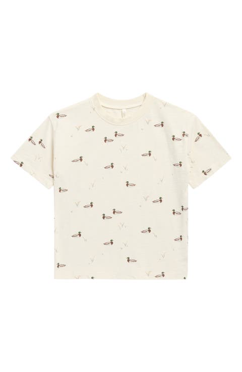 Kids' Relaxed Duck Print T-Shirt