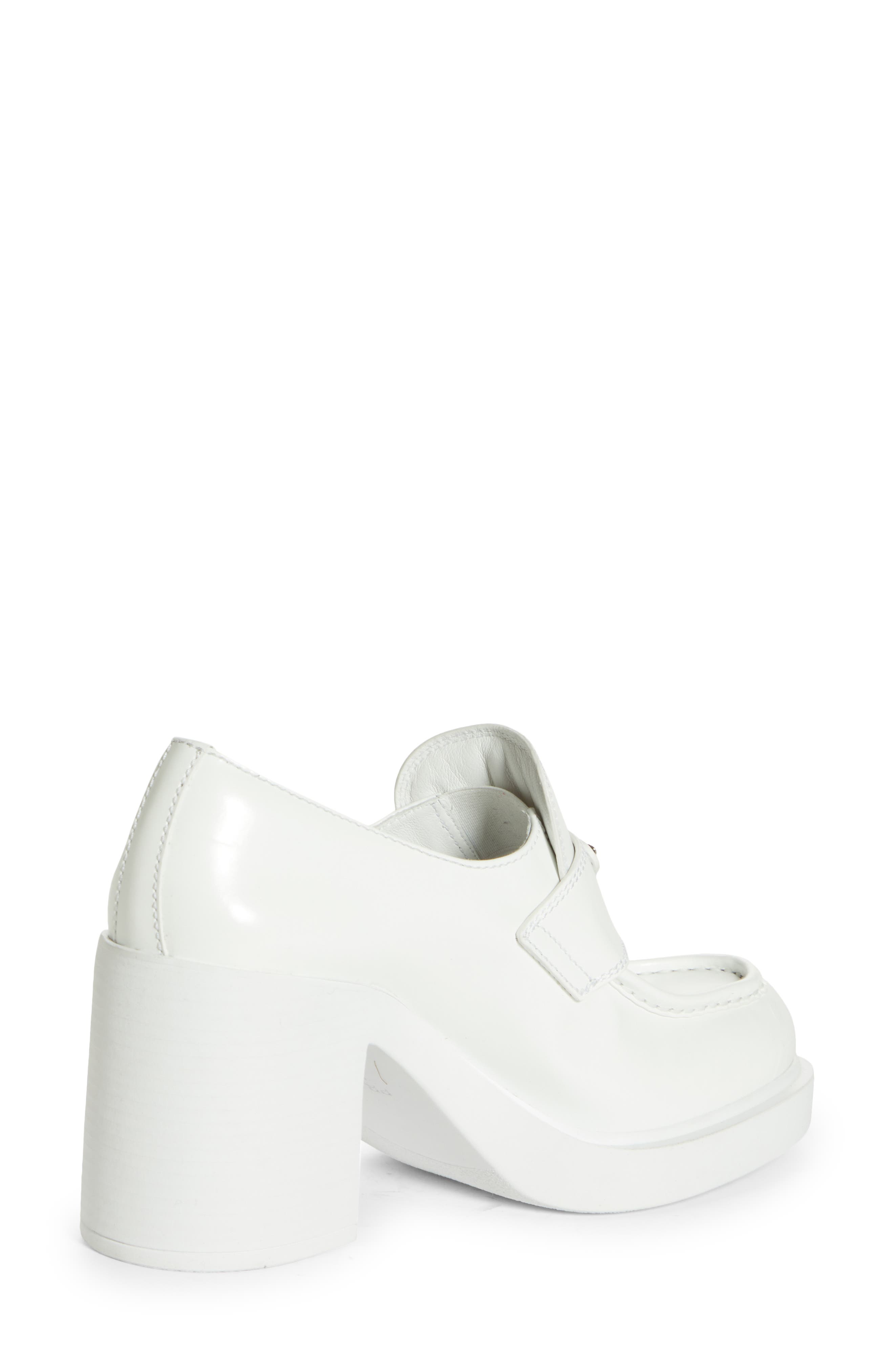 Chocolate Platform Loafer, Alternate, color, BIANCO