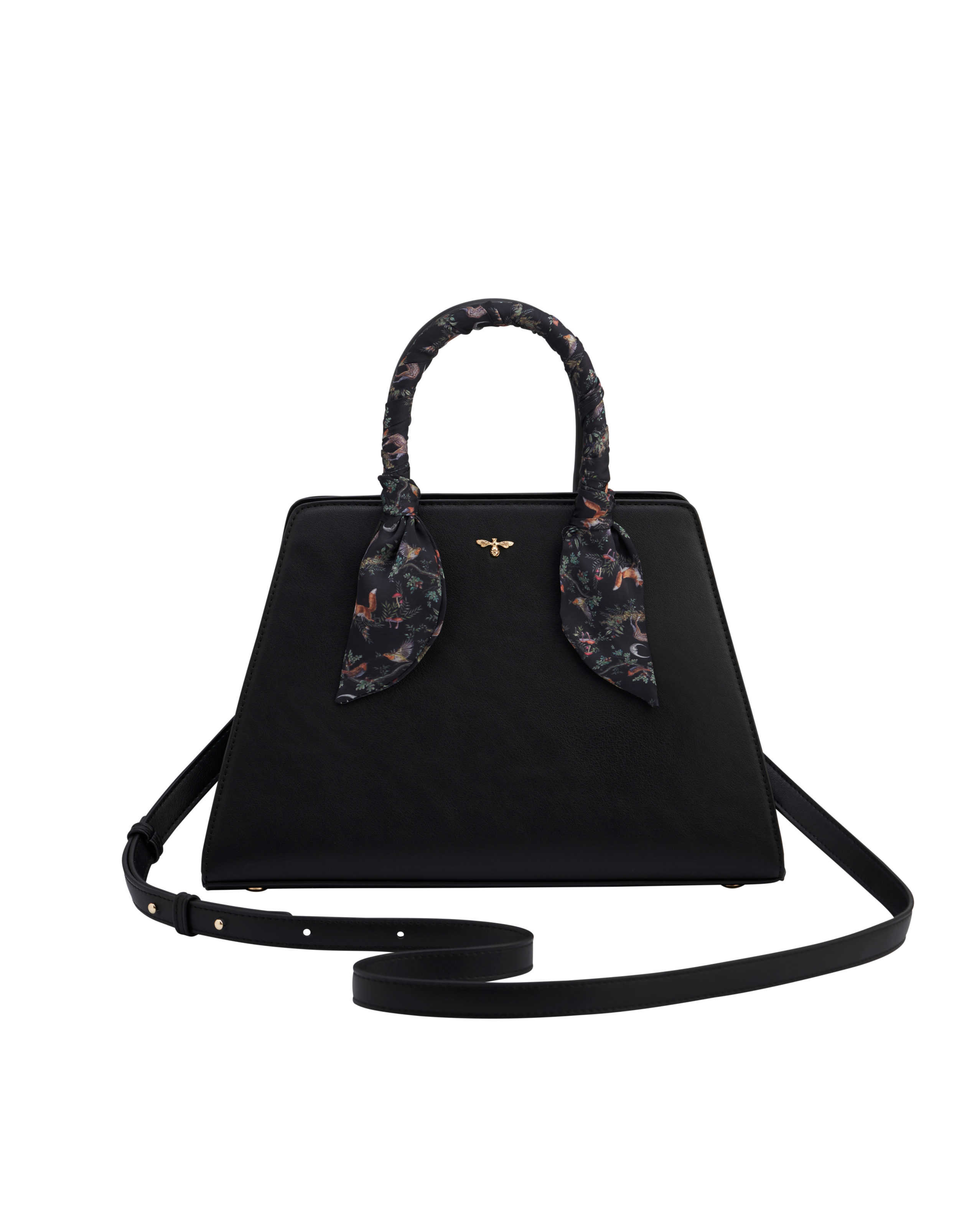 Fable England Grace Structured Tote, Alternate, color, Black