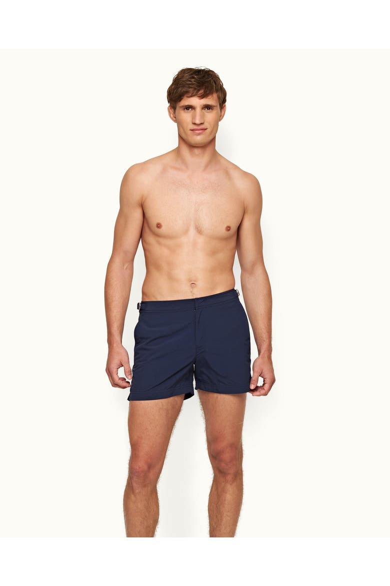 Setter Shorter Length Swim Shorts, Main, color, Navy