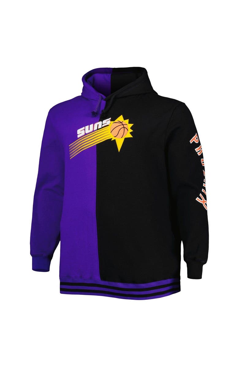 Mitchell & Ness Men's Mitchell & Ness Purple/Black Phoenix Suns Big & Tall Hardwood Classics Split Pullover Hoodie, Alternate, color, Purple