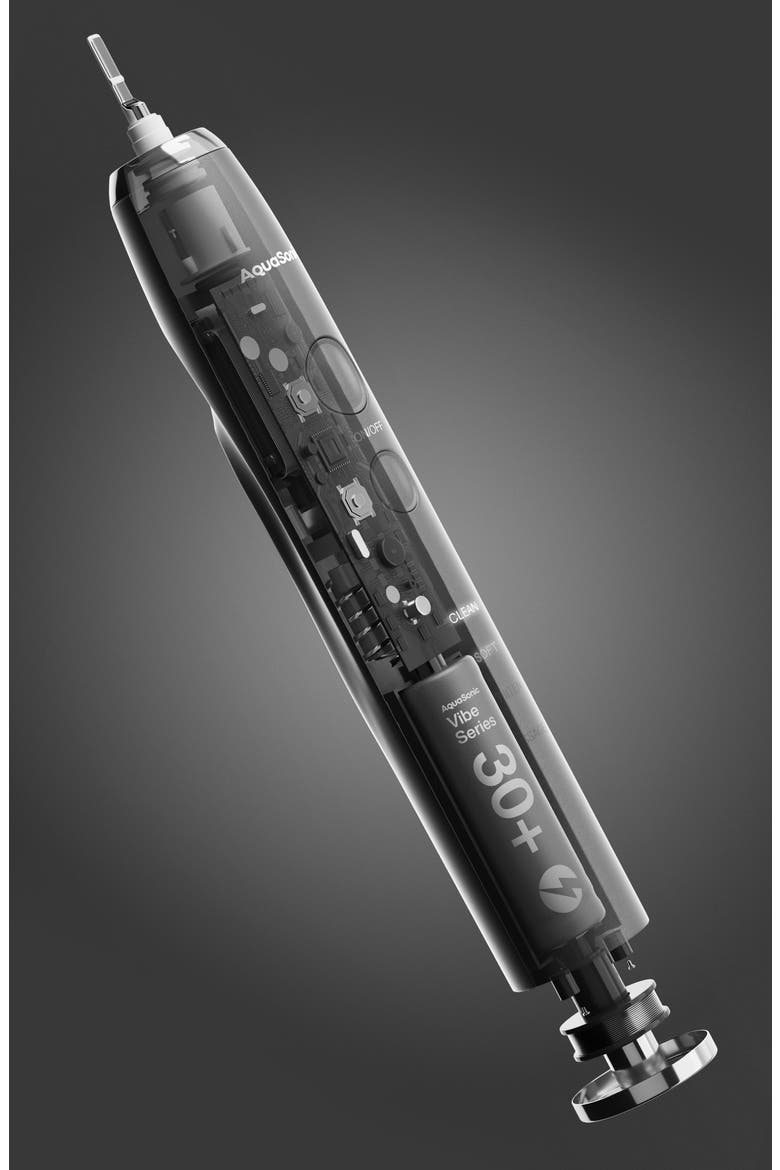 VIBE Series UltraSonic Whitening Electric Toothbrush Set, Alternate, color, CHARCOAL