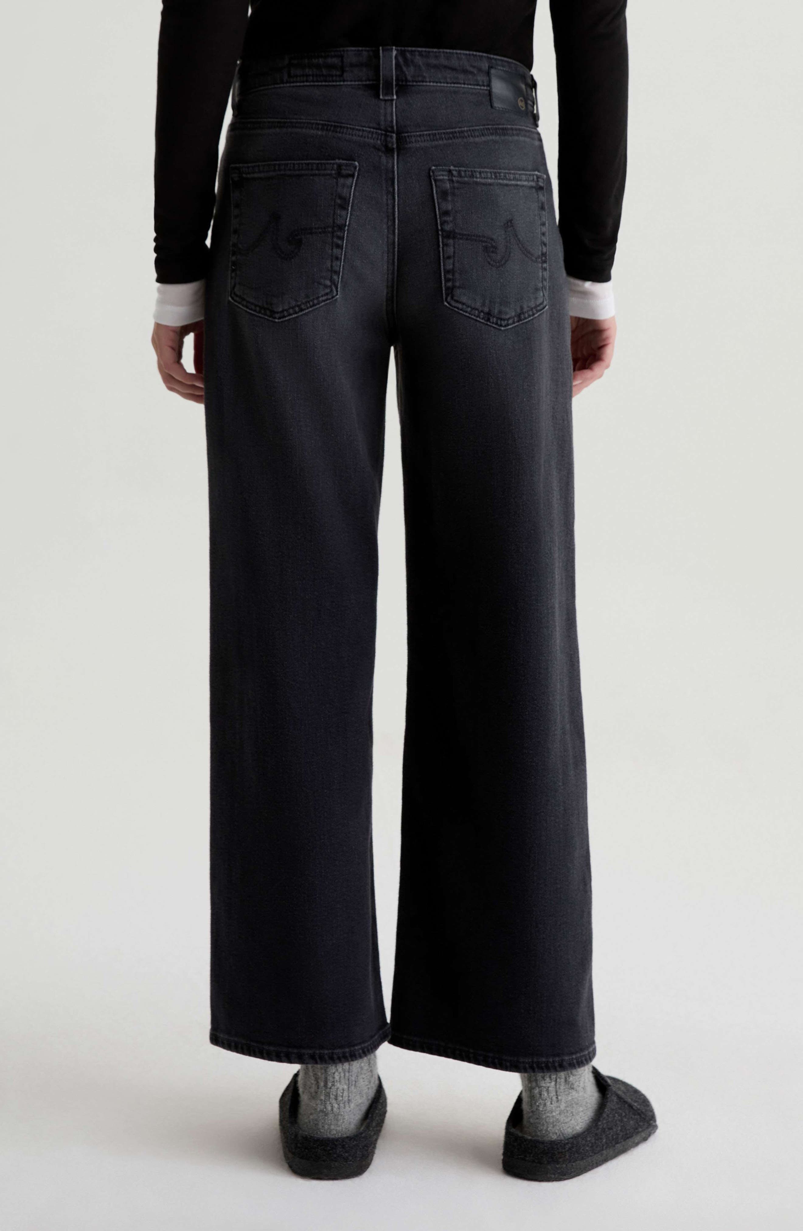 Saige Mid Rise Ankle Wide Leg Jeans - image 2