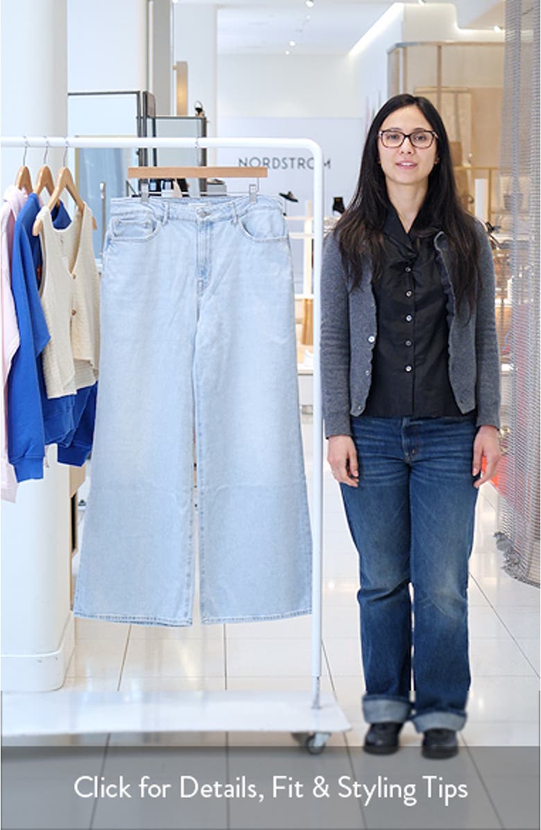 High Waist Wide Leg Jeans, sales video thumbnail