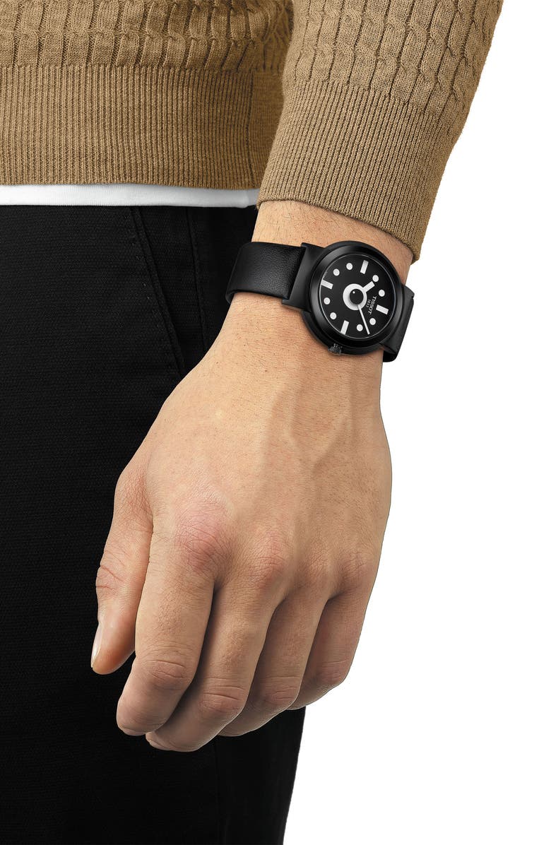 Tissot Heritage Memphis Leather Strap Watch & Strap Set, 41mm, Alternate, color,