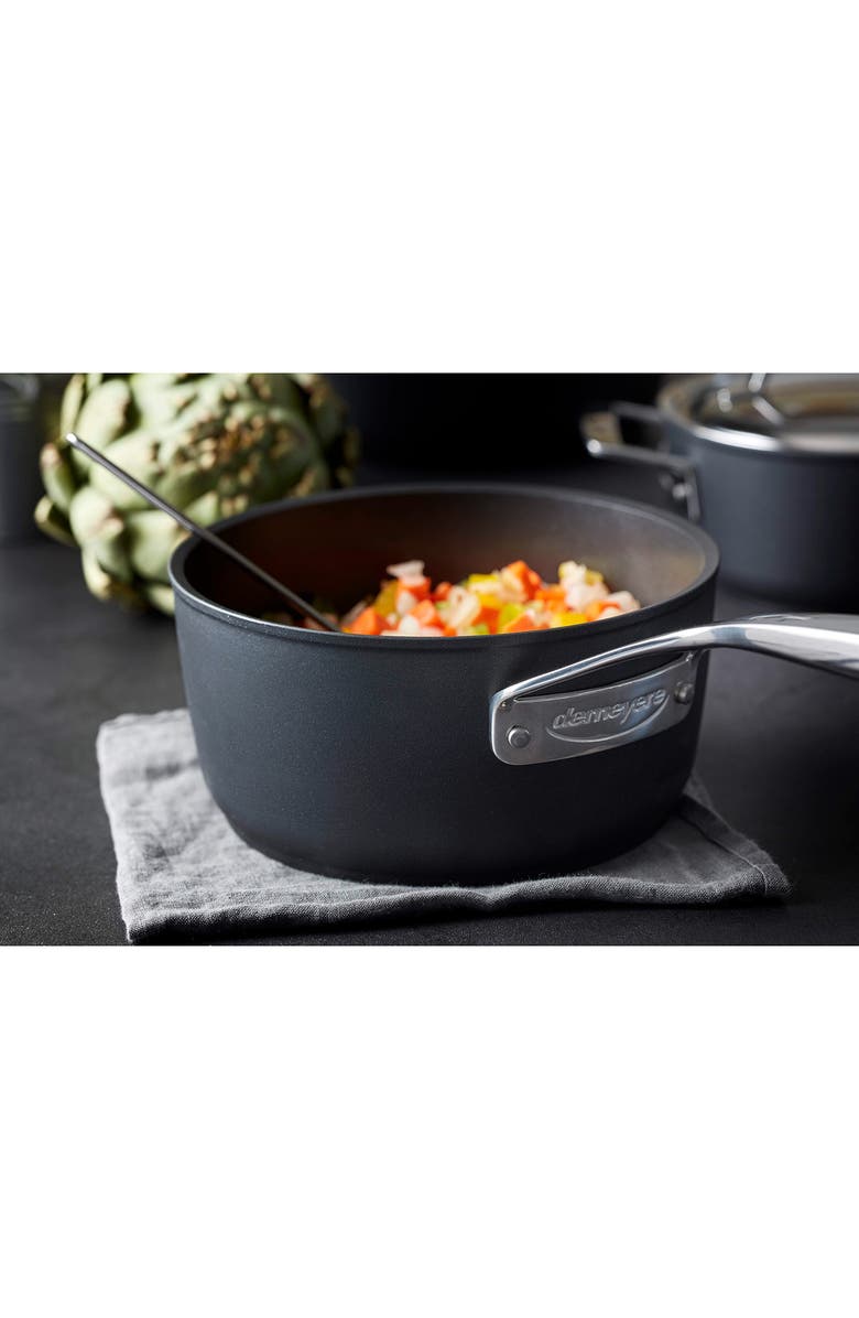 Demeyere Alu Pro 5 2-Quart Nonstick Aluminum Saucepan, Alternate, color, Black