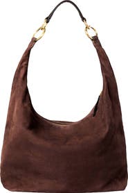 HYER GOODS Leather Convertible Hobo Ring Bag