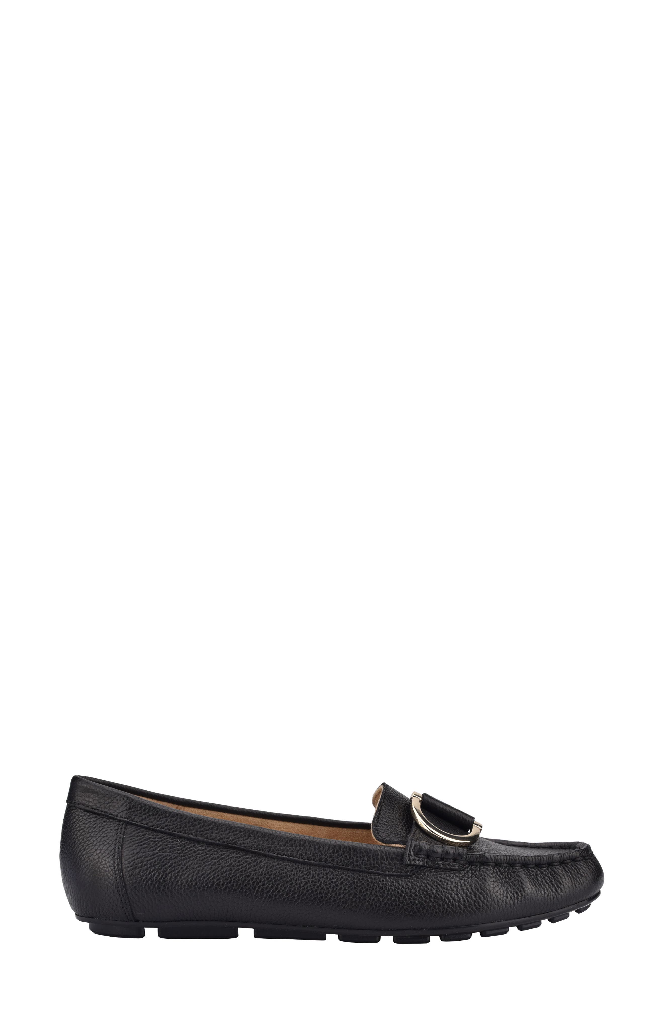 Mink Loafer, Alternate, color, BLACK LEATHER