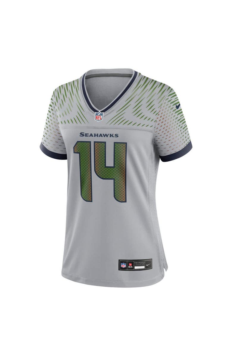 Nike Women's Nike Sam Darnold Wolf Gray Seattle Seahawks 2025 Rivalries Collection Game Jersey, Alternate, color, Gray