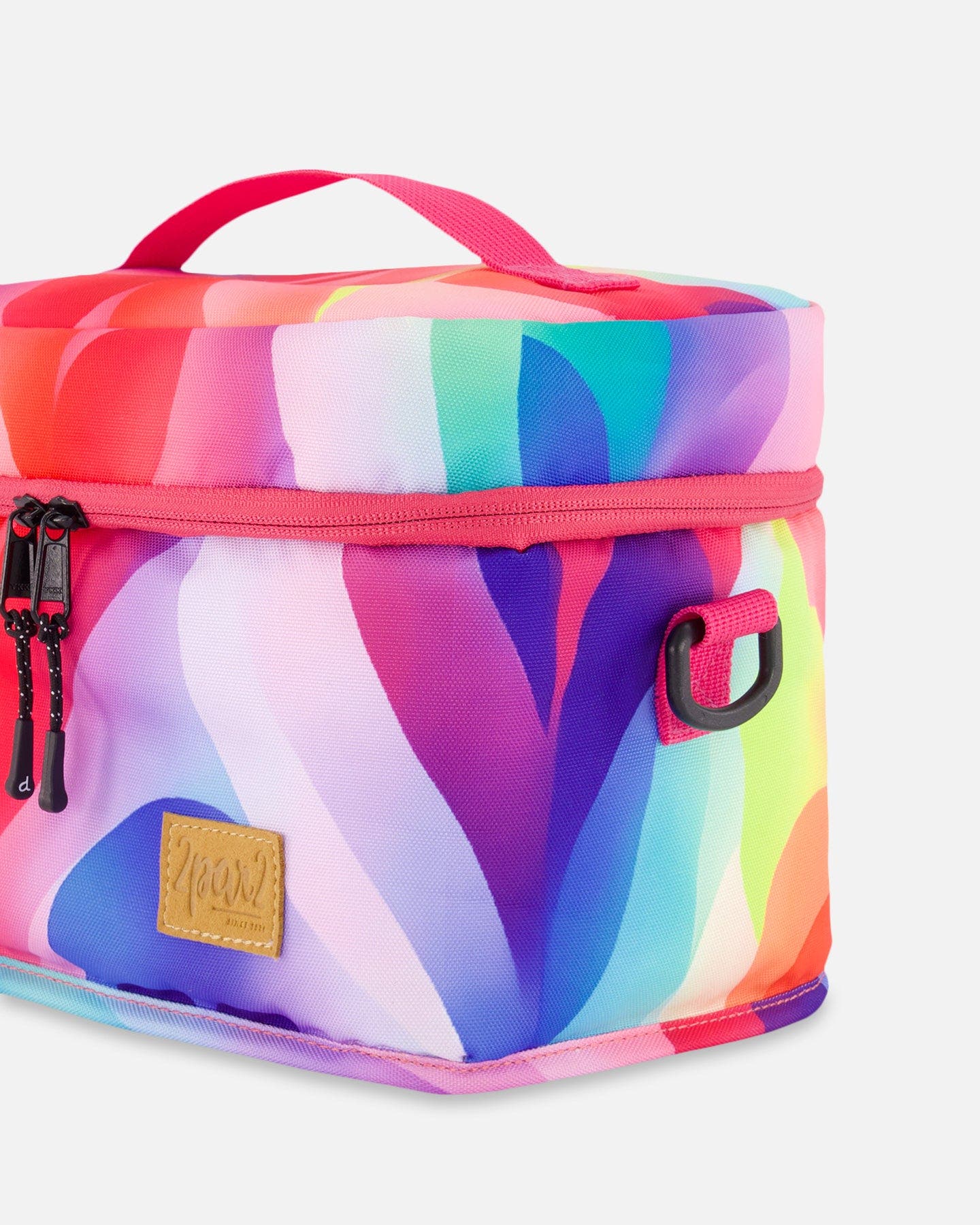 Deux par Deux Girl's Lunch Box Printed Rainbow Heart, Alternate, color, 