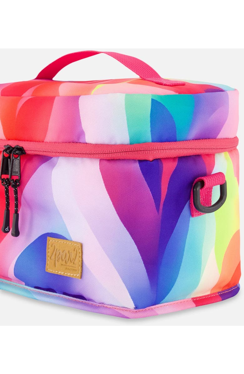 Deux par Deux Girl's Lunch Box Printed Rainbow Heart, Alternate, color,