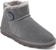 Clarks® Suede Faux Shearling Bootie