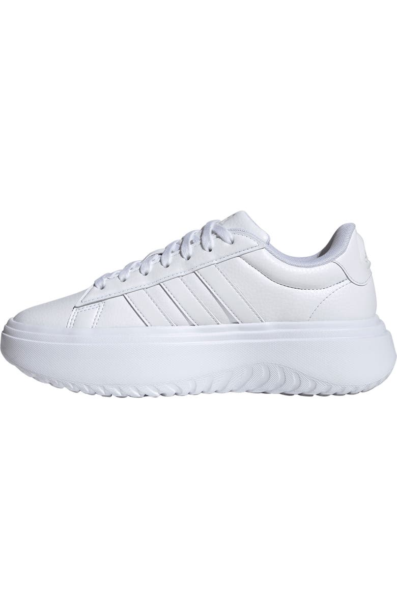 adidas Grand Platform Sneaker, Alternate, color, White/ White/ Crystal White