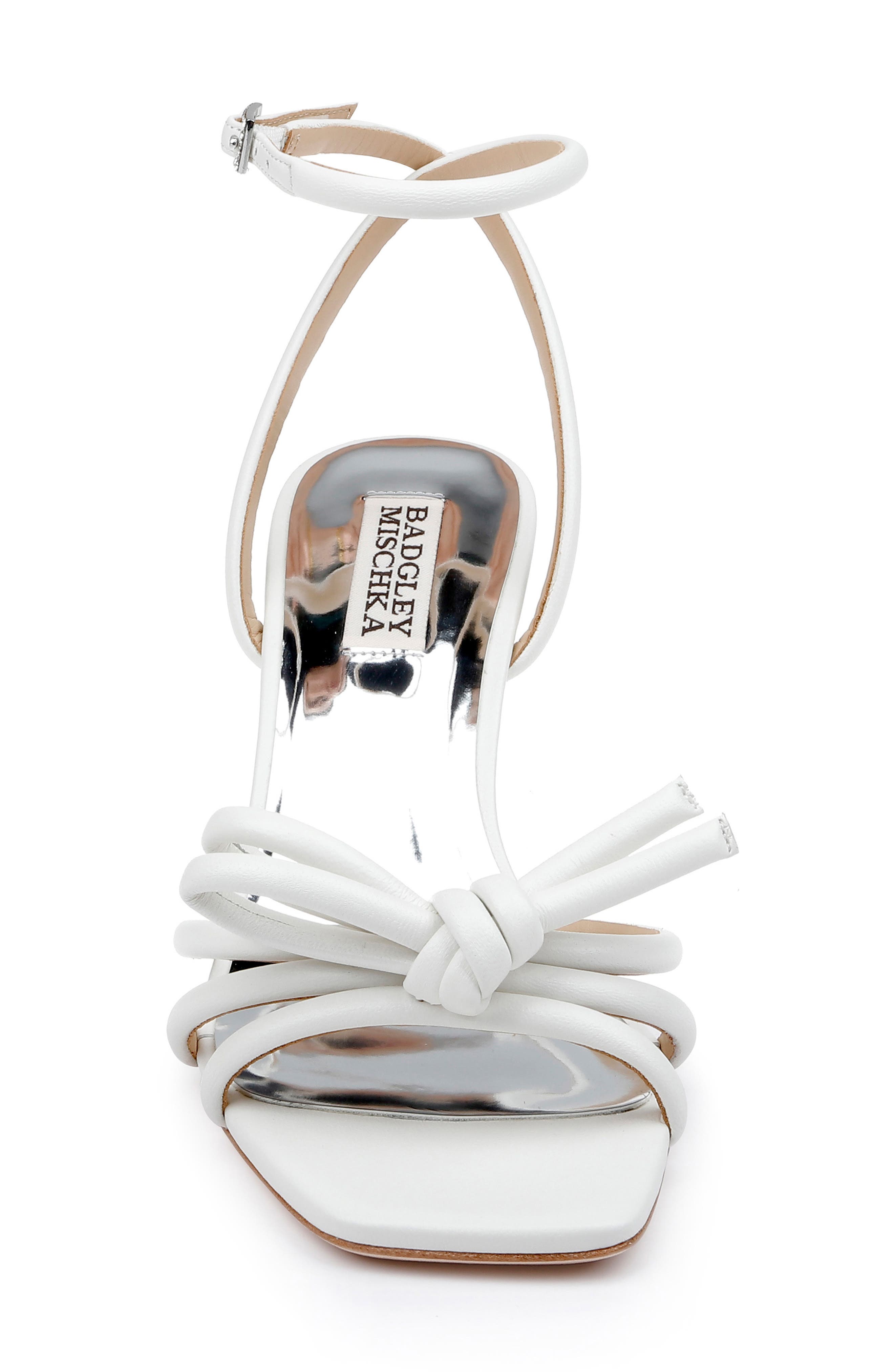 Badgley Mischka Collection Luciana Ankle Strap Wedge Sandal, Alternate, color, Soft White
