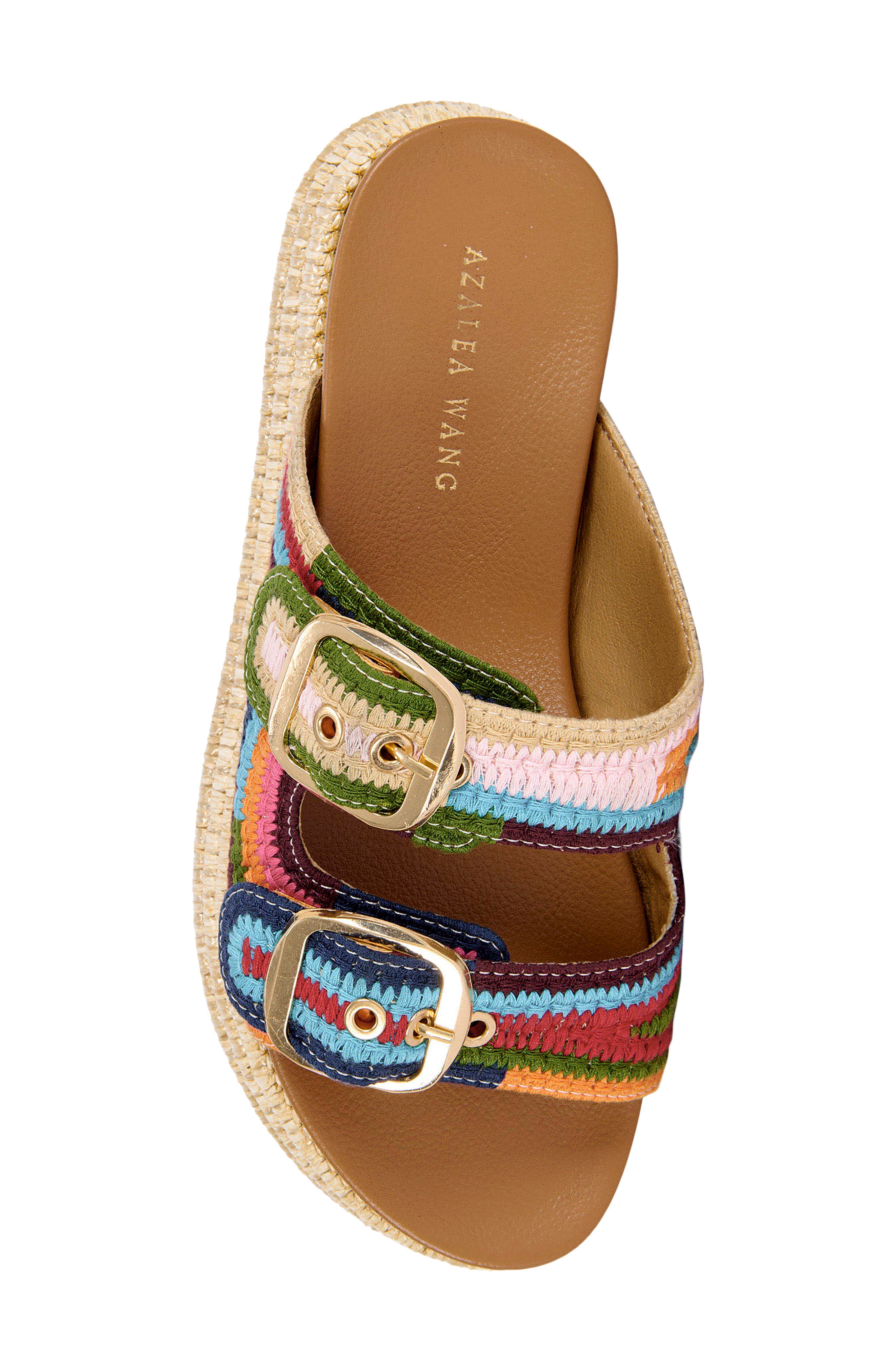 AZALEA WANG Nikkei Platform Slide Sandal, Alternate, color, 