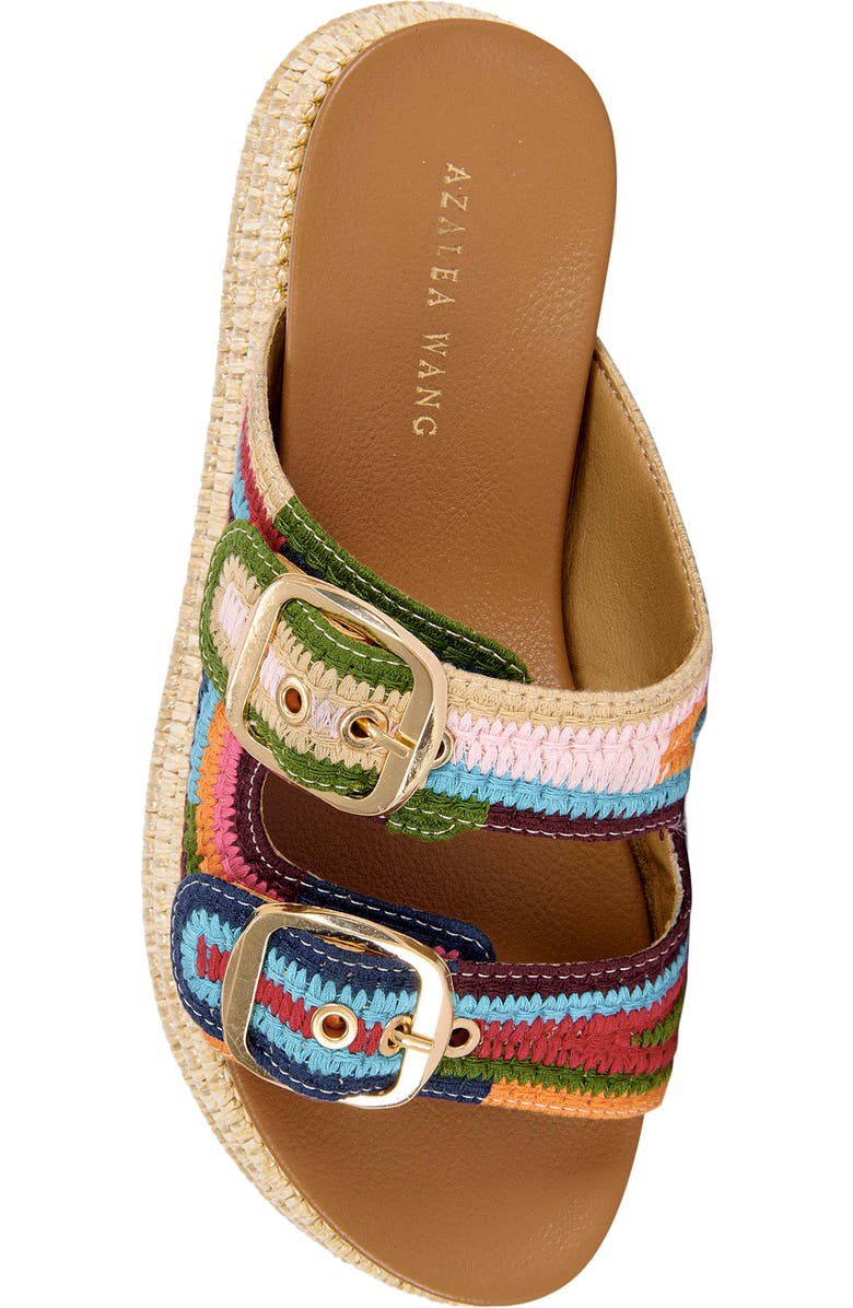 AZALEA WANG Nikkei Platform Slide Sandal, Alternate, color,
