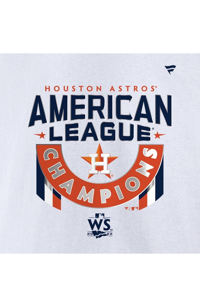 FANATICS Men's Fanatics White Houston Astros 2022 American League Champions Locker Room T-Shirt, Alternate, color, 