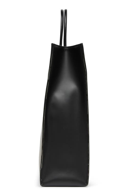 Diesel ® Dsl 3d Logo Faux Leather Tote In Black