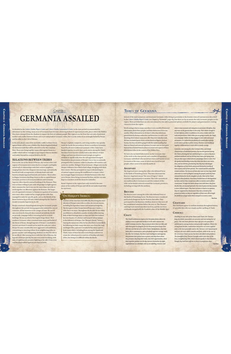 Cohors Cthulhu RPG Germania Hardcover Adventure Book, Alternate, color, Multicolored