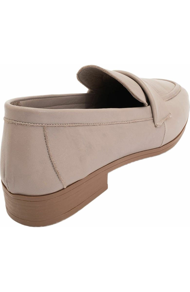 Forever & Always Shoes Splice Leather Flat Loafers, Alternate, color, Bone Color Leather