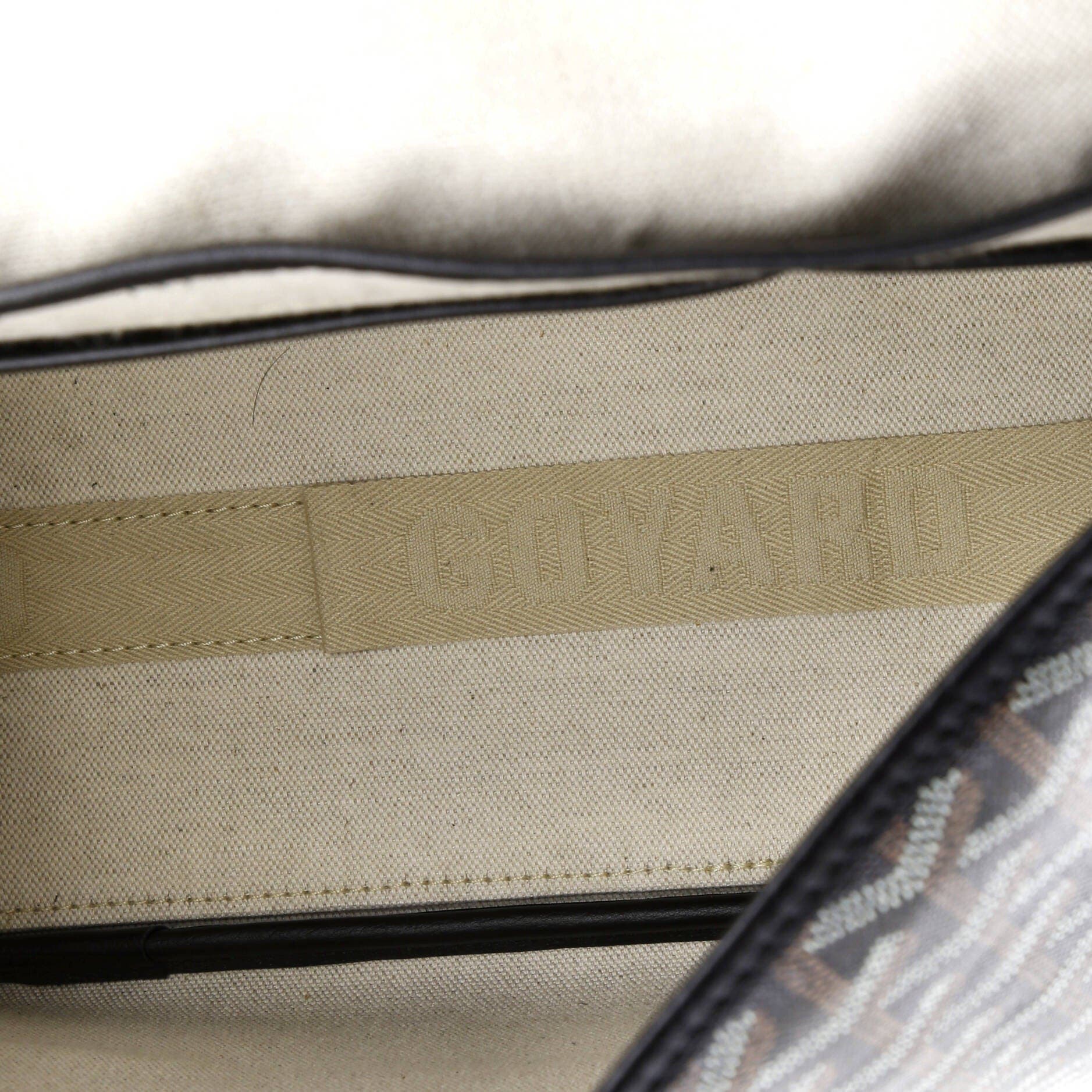 Pre-Owned Goyard Capetien Messenger Bag Coated Canvas, Alternate, color, Black