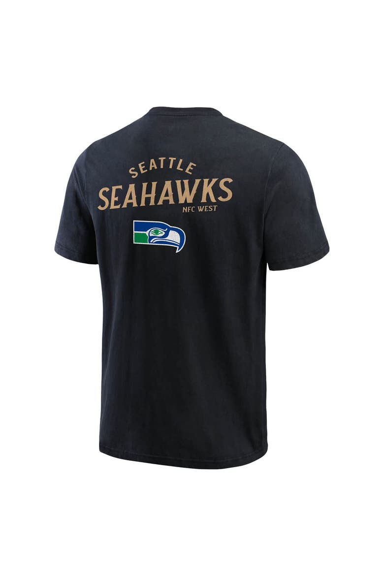 Men's Darius Rucker Collection by Fanatics Black Seattle Seahawks Washed Henley T-Shirt, Alternate, color, Black