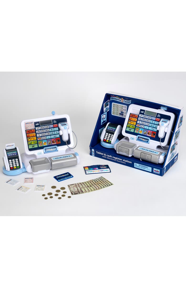 Theo Klein Shopping Center, Tablet & Cash Register Station, Alternate, color, Multicolored