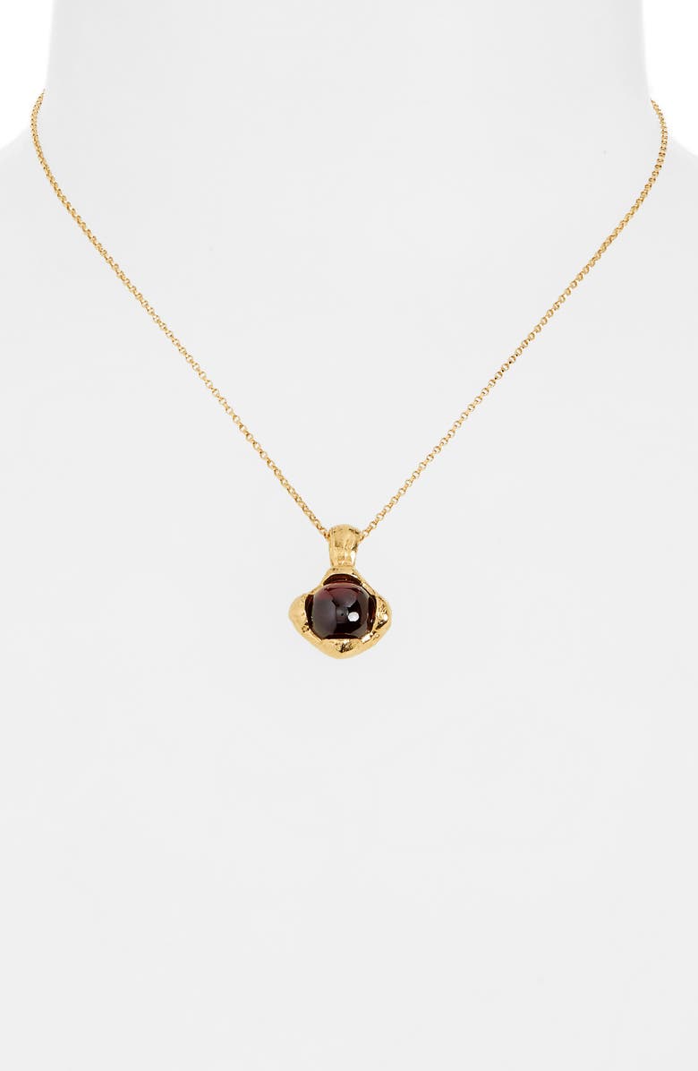 Alighieri The Spark of Desire Garnet Pendant Necklace, Alternate, color,