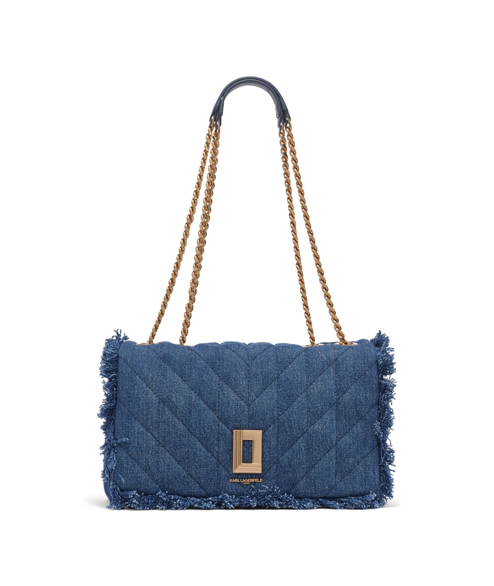 Lafayette Medium Shoulder Bag, Main, color, Washed Denim