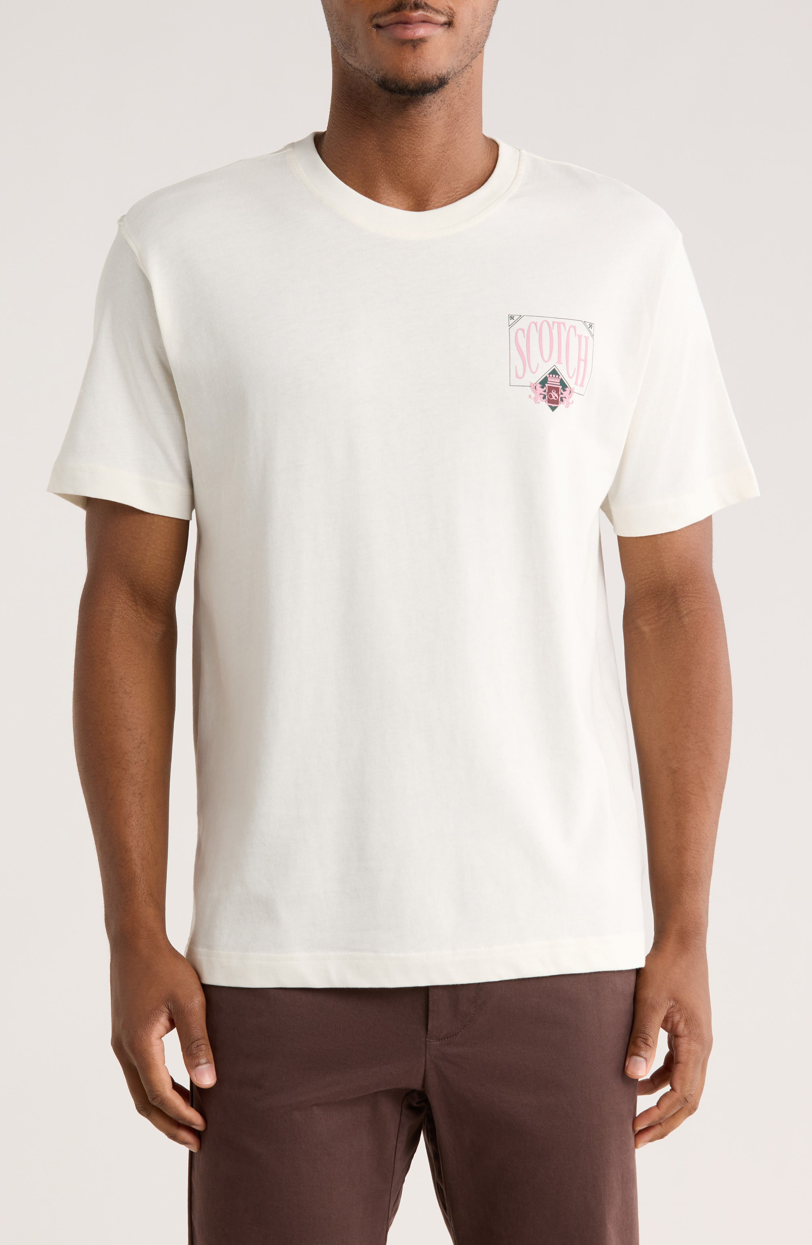 Scotch & Soda Crest Graphic Print T-Shirt
