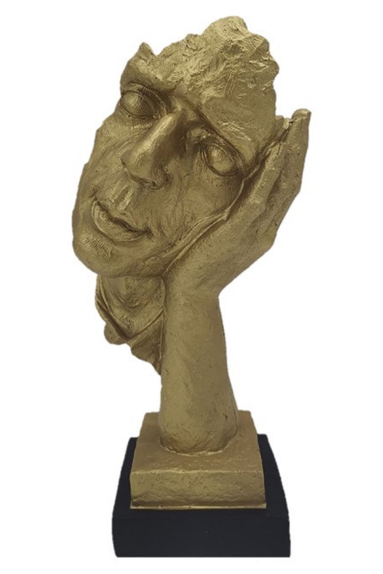 Sleepy Head Statue, Main, color, GOLD