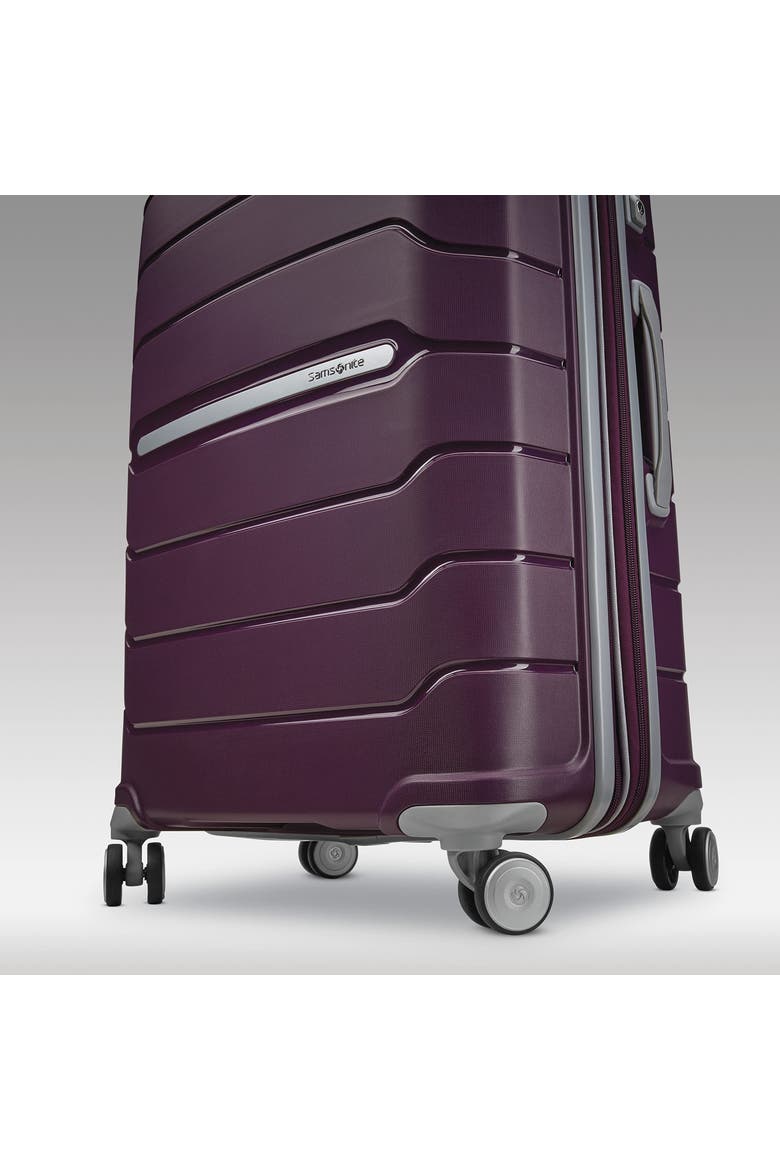 Freeform Hardside Expandable (21"/28") 2 Piece Spinner Luggage Set, Alternate, color, Amethyst Purple