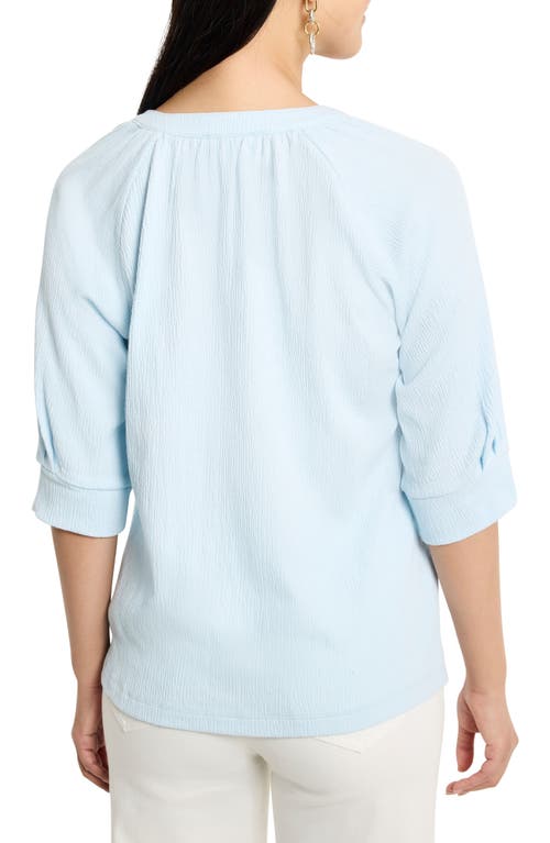 Nic + Zoe Nic+zoe Crinkled Knit Cafe Top