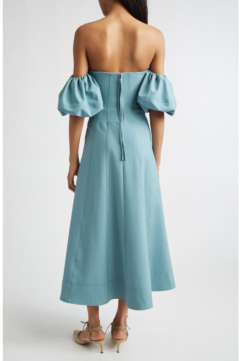Nina Off the Shoulder Dress, Alternate, color, OCEAN